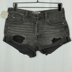 We the Free Black Denim Romeo‎ Shorts Free People